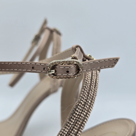 NWOT Sam Edelman Ophelia Heeled Ankle Strap Sandals, Soft Praline, Women's 10.5 - Picture 6 of 16